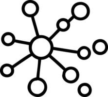 Glowing abstract network with interconnected nodes representing financial decisions vector