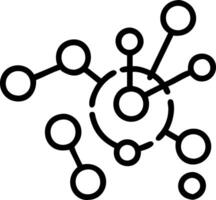 Glowing abstract network with interconnected nodes representing financial decisions vector