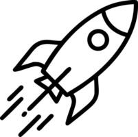 Glowing abstract rocket launch representing rapid business growth vector