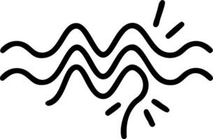 Glowing abstract wave patterns representing digital transformation vector