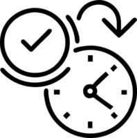 Gravity defying election countdown clock vector