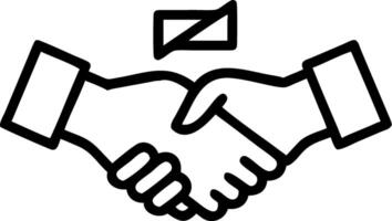 Handshake frame with diverse voter hands vector