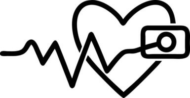 Heart Monitor Red Ribbon vector