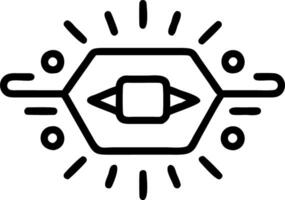 Holographic campaign button interface vector
