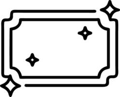 Holographic border with central copy space for tech branding vector