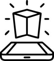 Holographic Device Frame vector