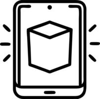 Holographic Device Frame vector