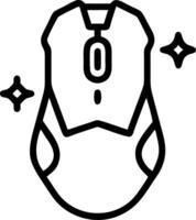 Holographic gaming mouse with floating control settings and copy space vector
