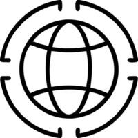 Holographic Globe Frame vector