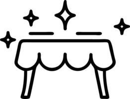 Holographic Holiday Table Setting vector