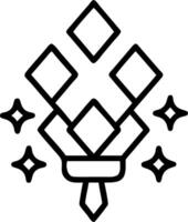 Holographic Loy Krathong with Glowing Gems vector