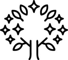 Holographic Tree Frame vector