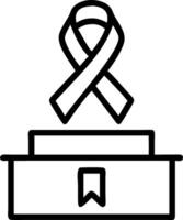 Holographic World AIDS Day Ribbon Podium vector