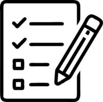 Isolated of a checklist and pencil with the word Planning vector
