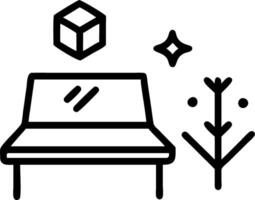 Laptop with Holographic Bridge and Tree vector