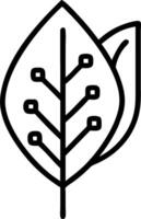 Leaf and Circuit Board Icon vector