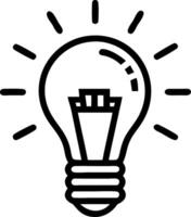 Lightbulb filled with ballot papers vector