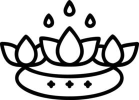 Loy Krathong with Floating Flowers vector