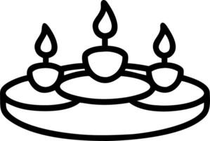 Loy Krathong with Floating Candles vector