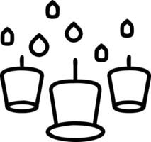 Loy Krathong with Floating Lanterns vector