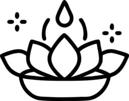 Loy Krathong with Floating Flowers vector