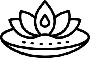 Loy Krathong with Floating Lotus vector