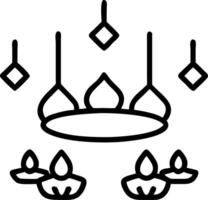 Loy Krathong with Floating Lanterns vector