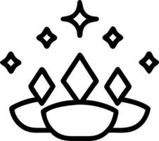 Loy Krathong with Floating Gems vector