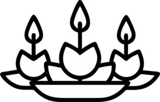 Loy Krathong with Glowing Candles and Lotus on a Glossy River vector