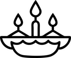 Loy Krathong with Glowing Candles on a Plain Background vector
