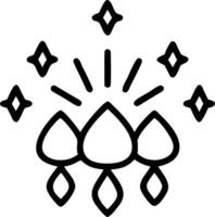 Loy Krathong with Glowing Fireflies and Gems on a Plain Background vector