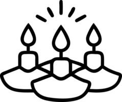 Loy Krathong with Glowing Candles vector