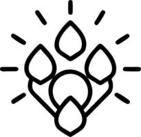 Loy Krathong with Glowing Gems on a Plain Background vector