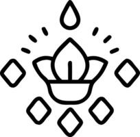 Loy Krathong with Glowing Gems vector