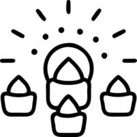Loy Krathong with Glowing Lanterns vector