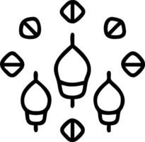 Loy Krathong with Glowing Lanterns vector