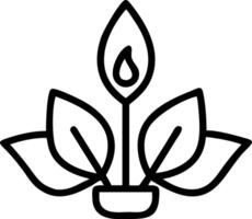Loy Krathong with Glowing Leaves vector