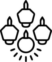 Loy Krathong with Glowing Lanterns on a Glossy Lake vector