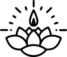 Loy Krathong with Glowing Petals vector