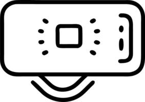 Macro Close up of Digital Wallet Icon vector
