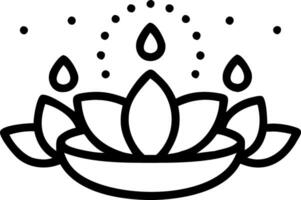 Loy Krathong with Glowing Lotus and Fireflies on a Glossy Lake vector