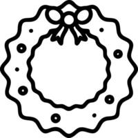 Macro of Holographic Christmas Wreath vector