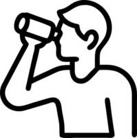 Man savoring a craft beer at a local brewery vector
