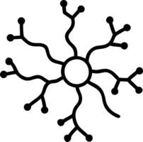 Neuroplasticity light threads vector
