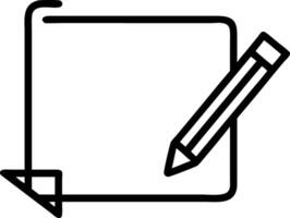 Pencil and notepad border frame with Content Creation text and copy space vector