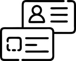 Plain backdrop with floating ID cards vector