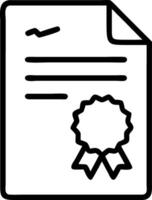 Plain Document with Green Seal and Copy Space vector