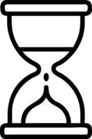 Plain Hourglass with Copy Space vector