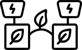 Plain Green Energy Icons with Copy Space vector