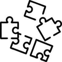 Plain Puzzle Pieces with Copy Space vector